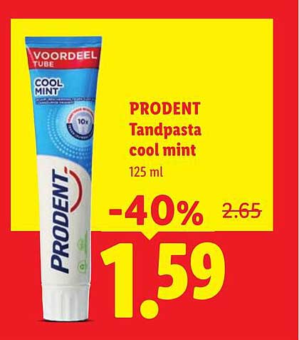 PRODENT Tandpasta cool mint 125 ml