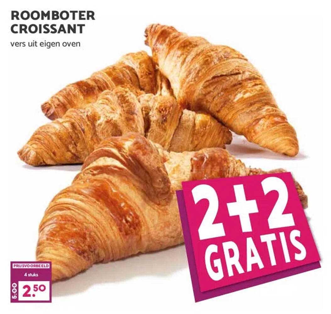 ROOMBOTER CROISSANT 2+2 GRATIS