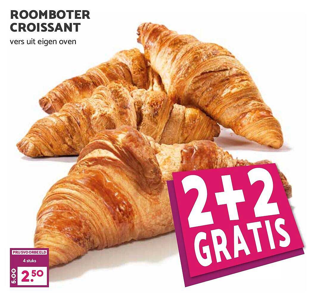 ROOMBOTER CROISSANT 2+2 GRATIS