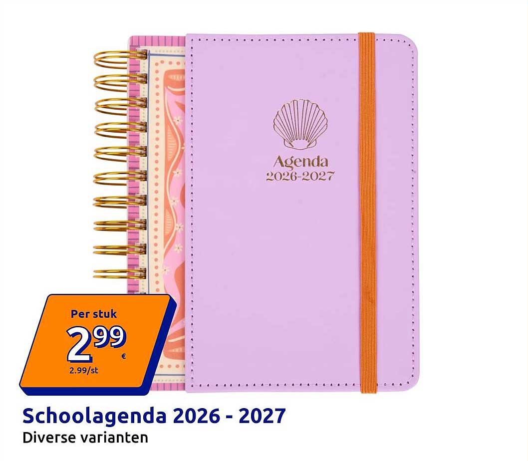 Schoolagenda 2026 - 2027 Diverse varianten