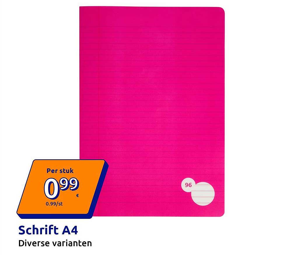 Schrift A4 Diverse varianten