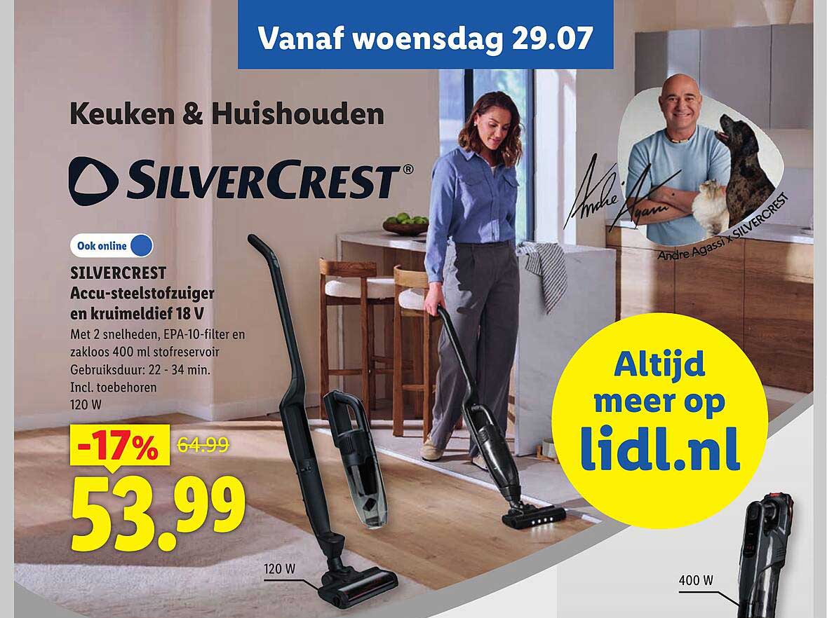 SILVERCREST Accu-stofzuiger en kruimeldief 18 V