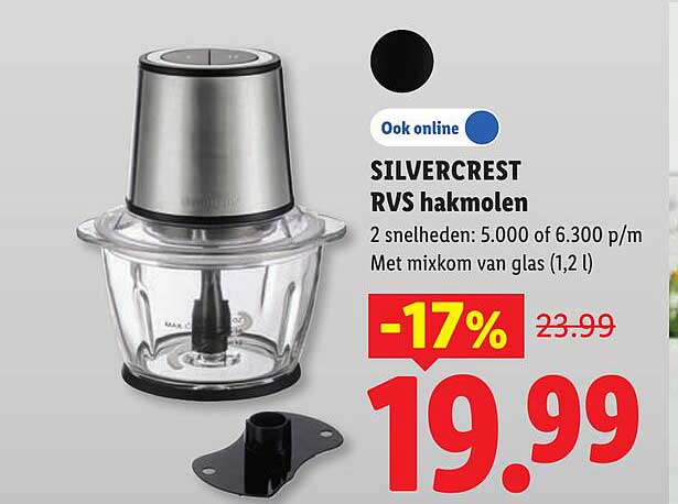 SILVERCREST RVS hakmolen