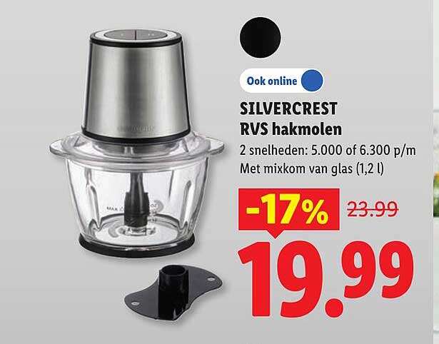 SILVERCREST RVS hakmolen