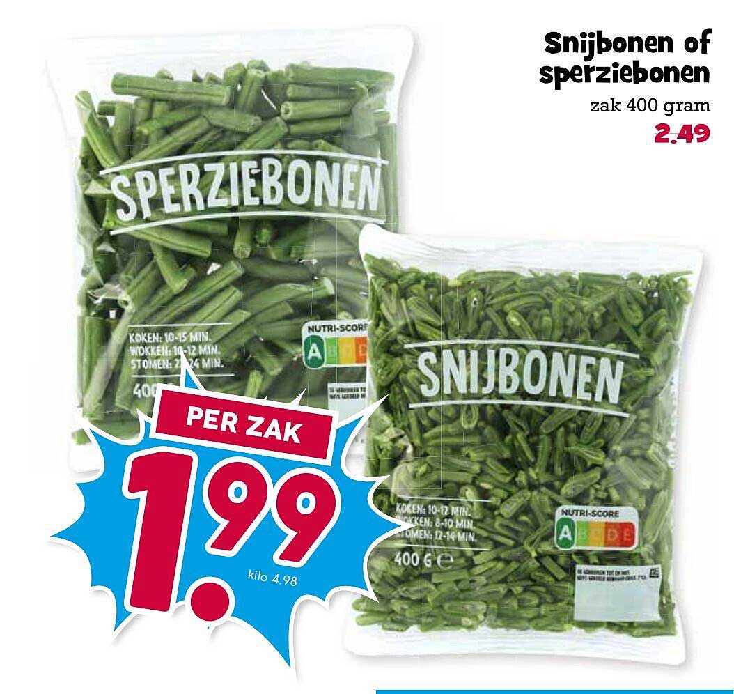 Snijbonen of sperziebonen