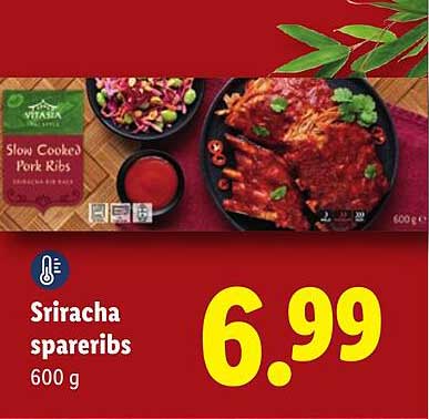 Sriracha spareribs 600 g