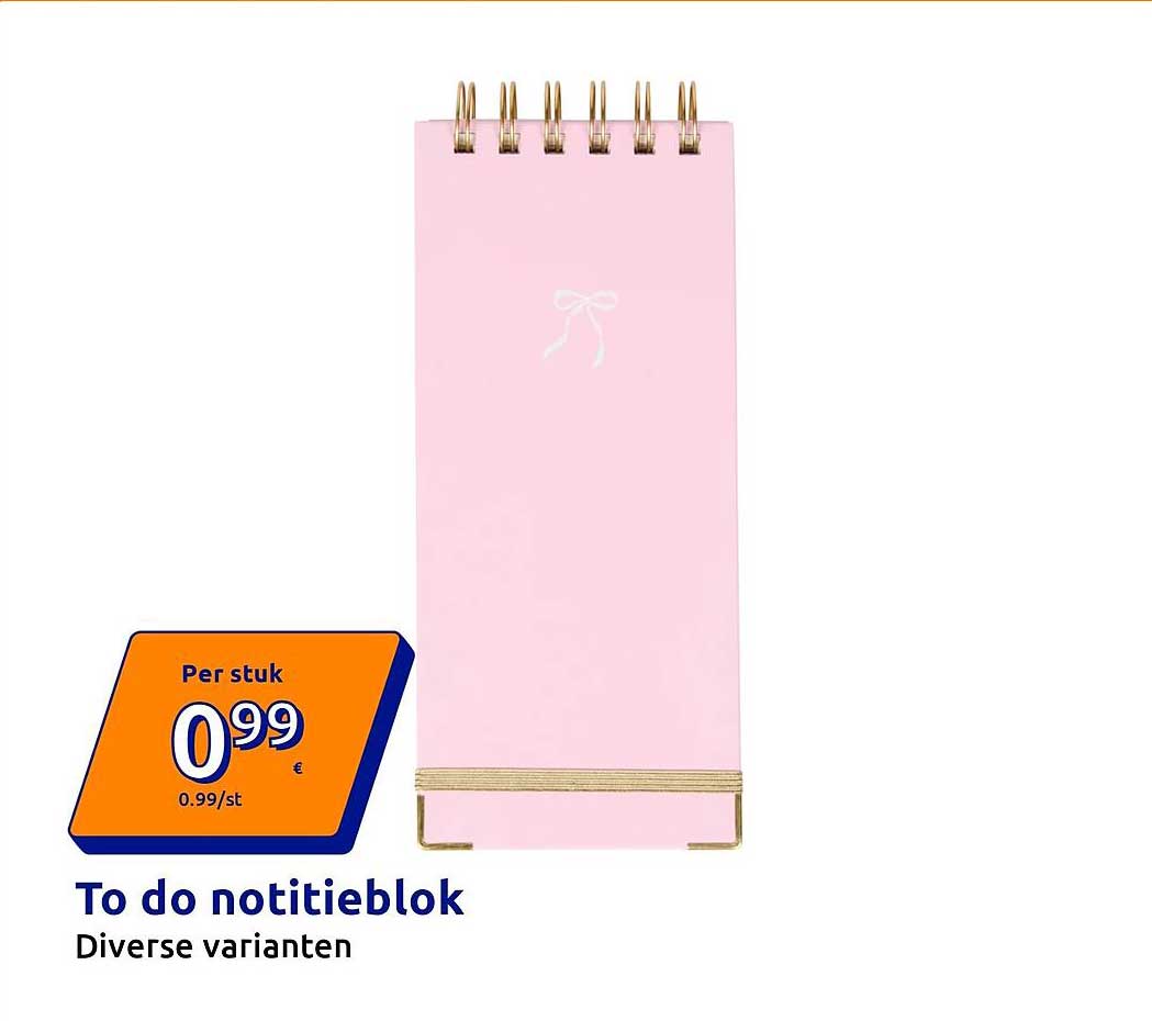 To do notitieblok Diverse varianten