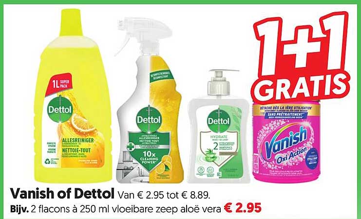 Vanish of Dettol 1+1 GRATIS