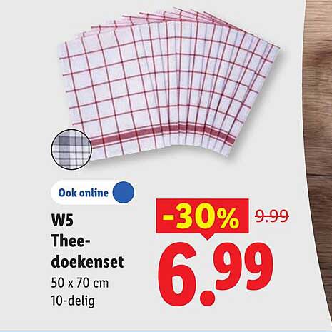 W5 Thee-doekenset