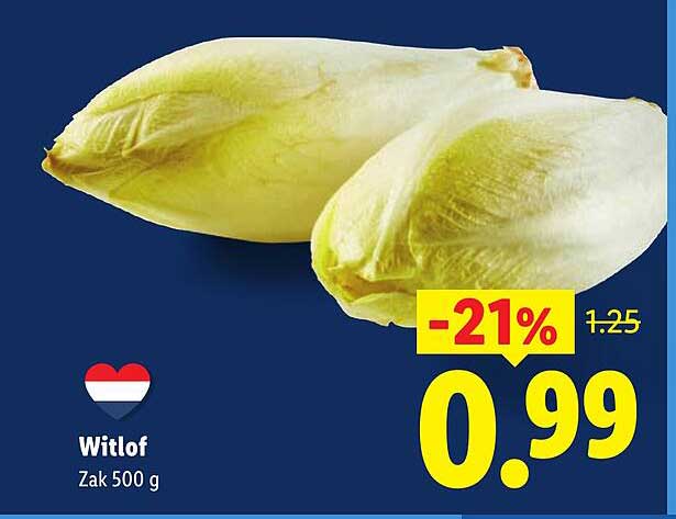 Witlof Zak 500 g -21%