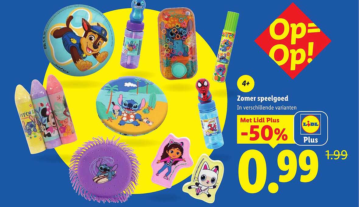 Zomer speelgoed In verschillende varianten Met Lidl Plus -50%