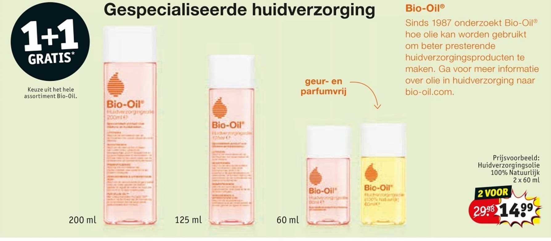 1 + 1 Gratis Bio-Oil