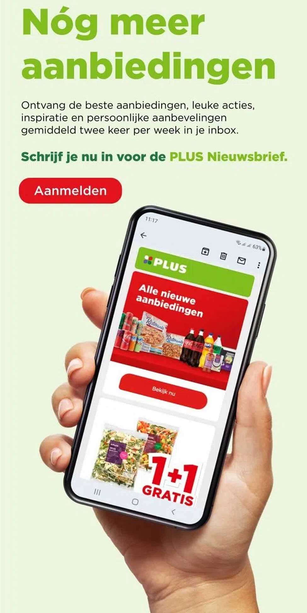 1+1 GRATIS op diverse groentenmixen