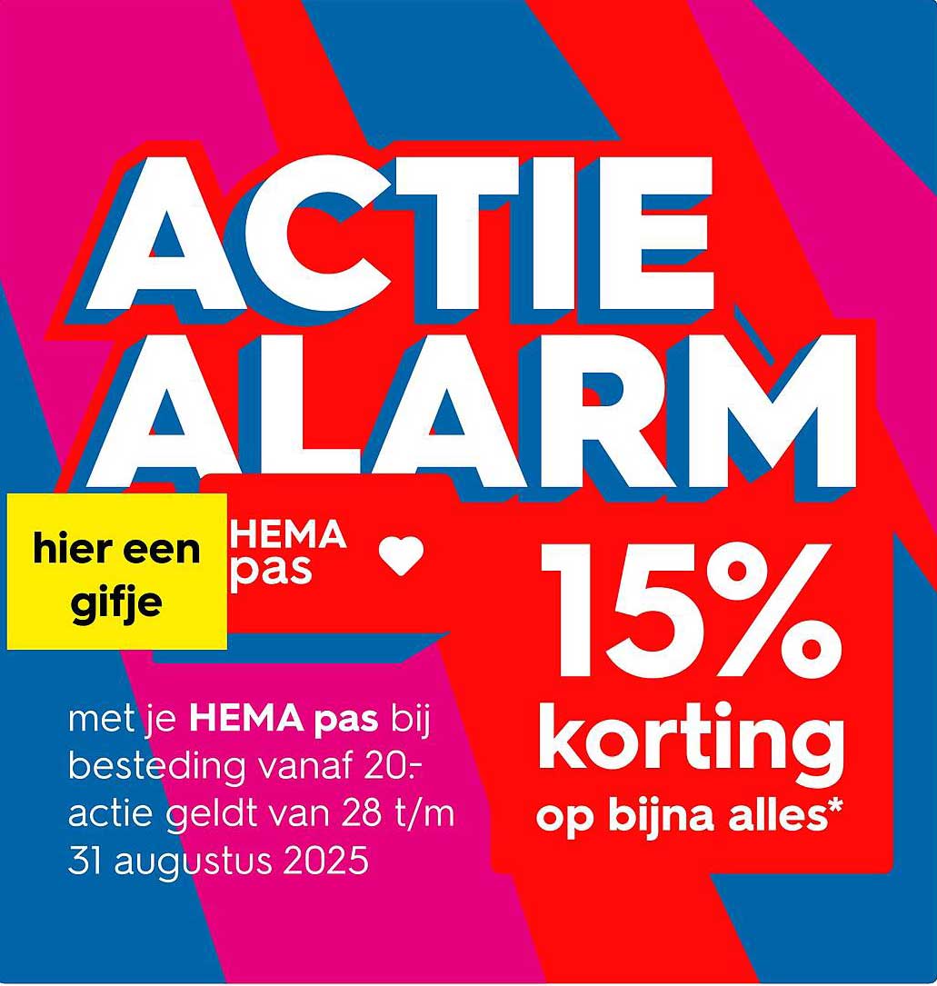 15% korting op bijna alles*