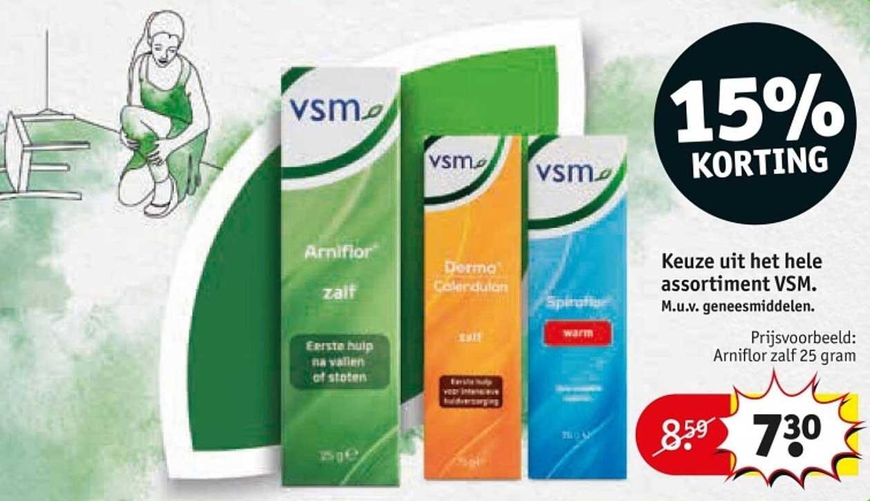 15% KORTING op het hele assortiment VSM