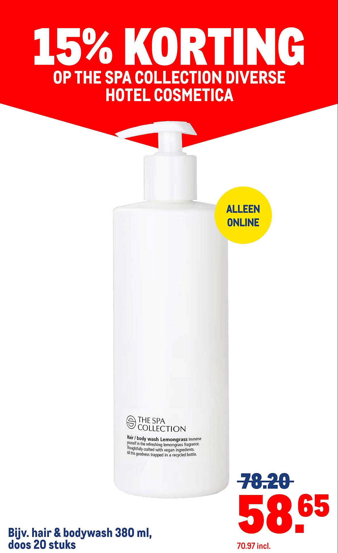 15% KORTING OP THE SPA COLLECTION DIVERSE HOTEL COSMETICA
