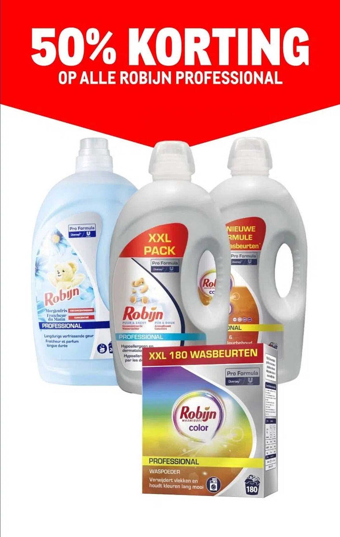 50% KORTING OP ALLE ROBIJN PROFESSIONAL