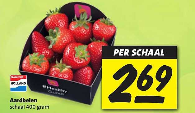 Aardbeien schaal 400 gram
