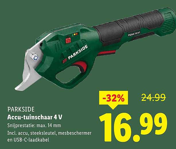 Accu-tuinschaar 4 V