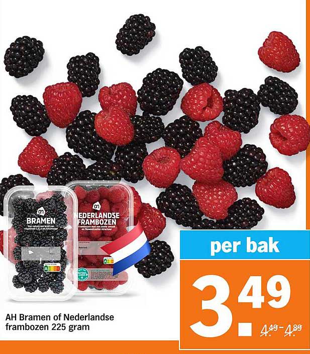 AH Bramen of Nederlandse frambozen 225 gram
