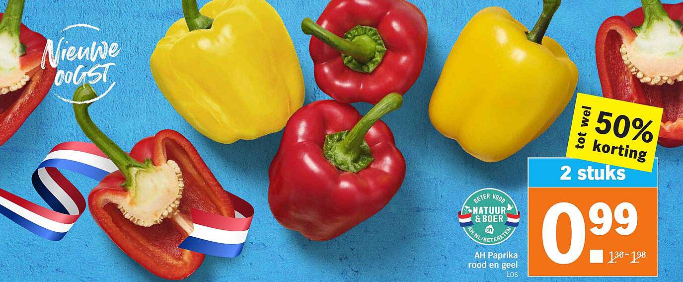AH Paprika rood en geel Los