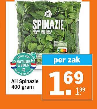 AH Spinazie 400 gram