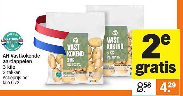 AH Vastkokende aardappelen 3 kilo