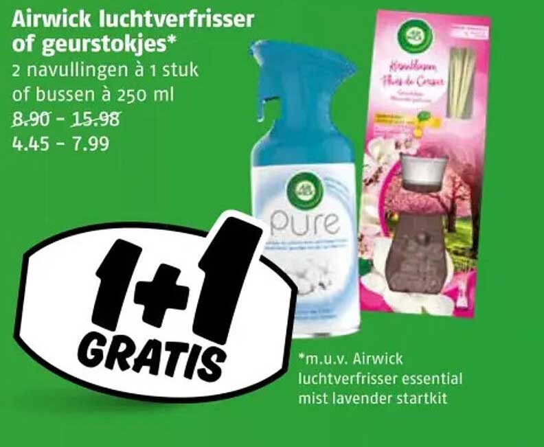 Airwick luchtverfrisser of geurstokjes*