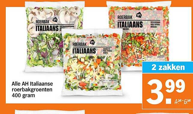Alle AH Italiaanse roerbakgroenten 400 gram