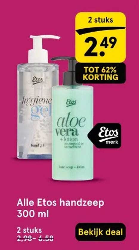 Alle Etos handzeep 300 ml