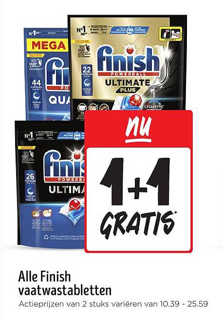 Alle Finish vaatwastabletten