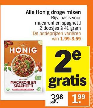Alle Honig droge mixen