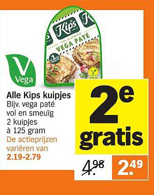 Alle Kips kuipjes Bijv. vega paté vol en smeuig