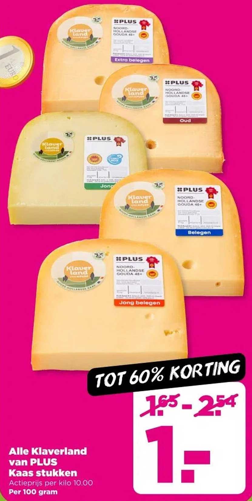 Alle Klaverland van PLUS Kaas stukken