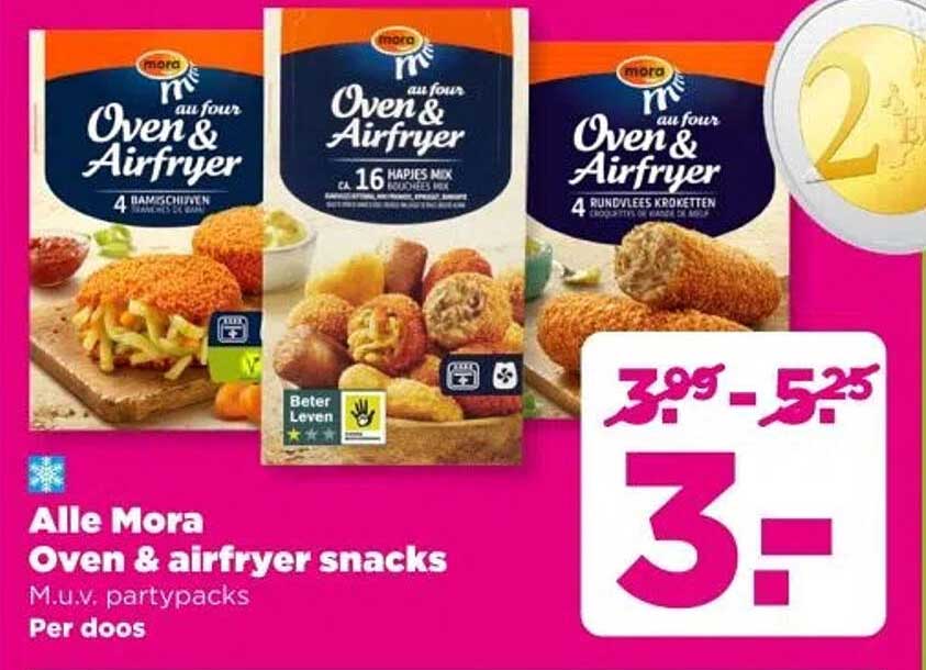 Alle Mora Oven & airfryer snacks