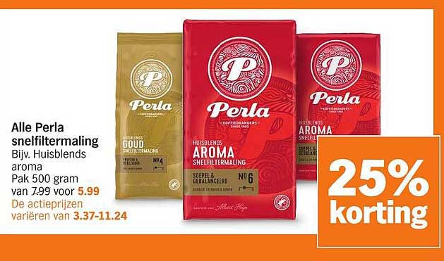 Alle Perla snelfiltermaling