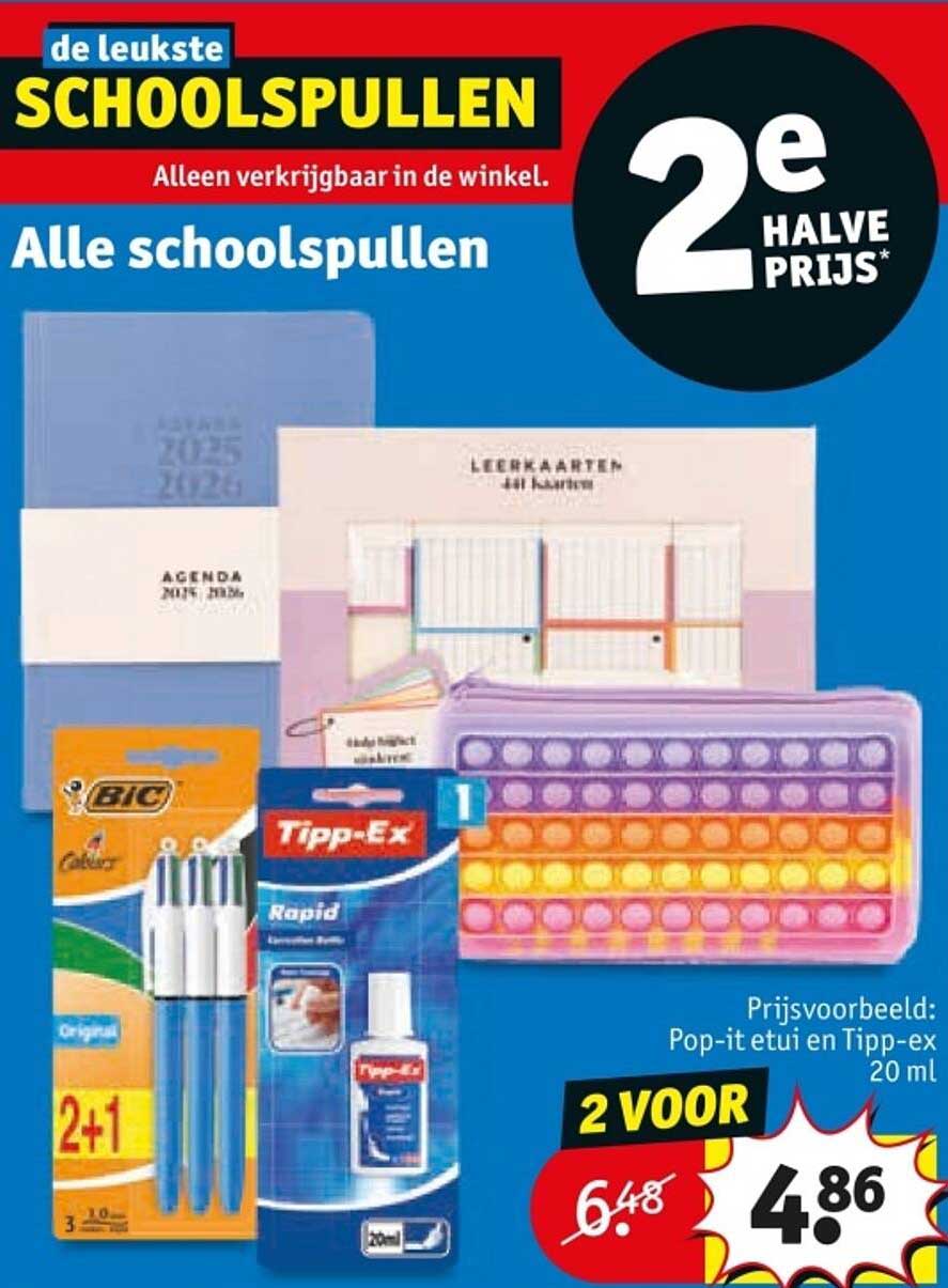 Alle schoolspullen 2e halve prijs*