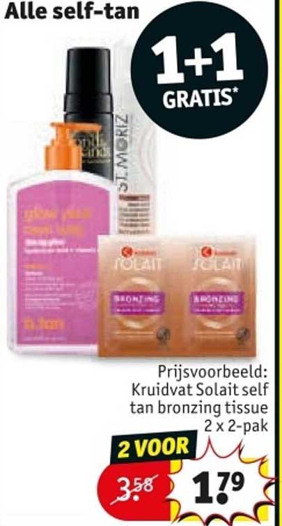 Alle self-tan 1+1 GRATIS*