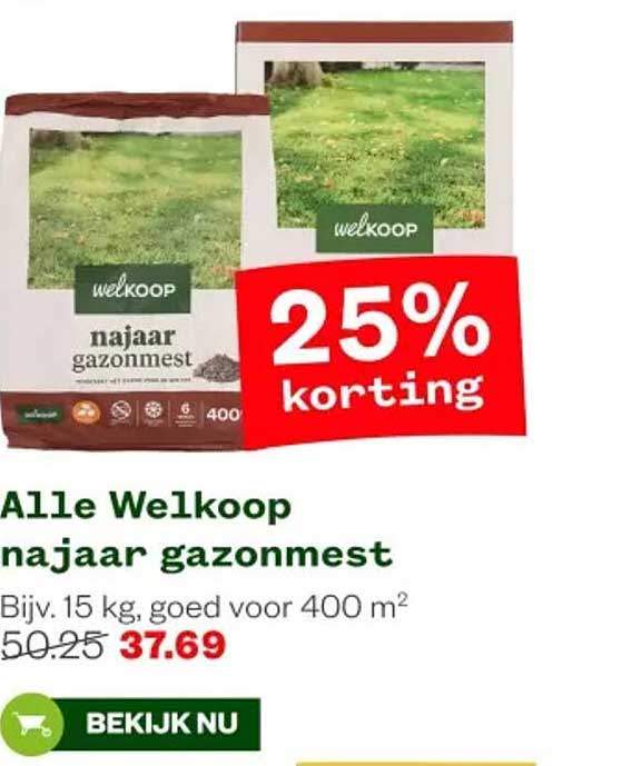 Alle Welkoop najaar gazonmest
