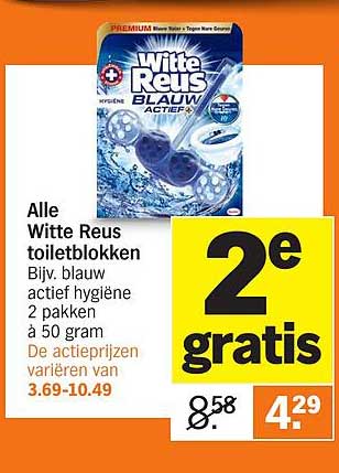 Alle Witte Reus toiletblokken