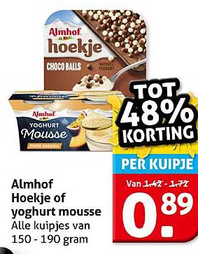 Almhof Hoekje of yoghurt mousse