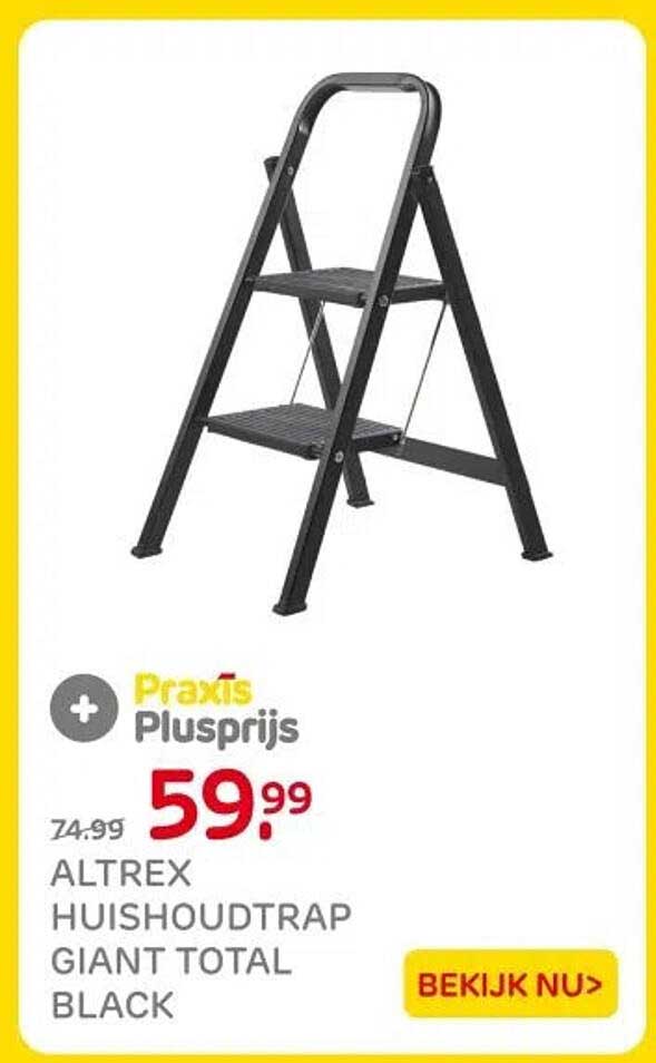 ALTREX HUISHOUDTRAP GIANT TOTAL BLACK