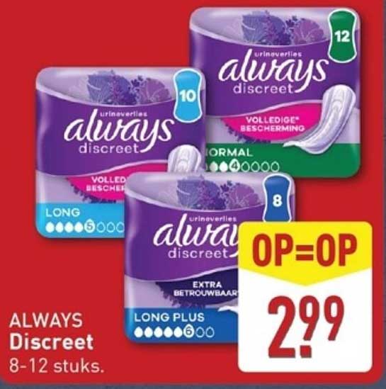 ALWAYS Discreet 8-12 stuks