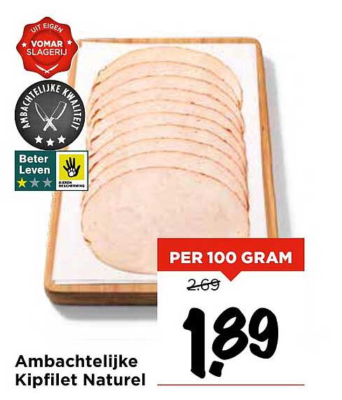 Ambachtelijke Kipfilet Natuur