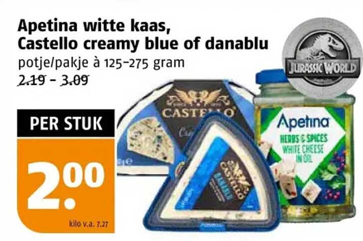 Apetina witte kaas, Castello creamy blue of danablue