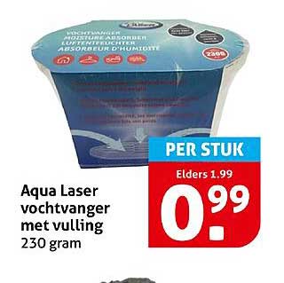 Aqua Laser vochtvanger met vulling 230 gram