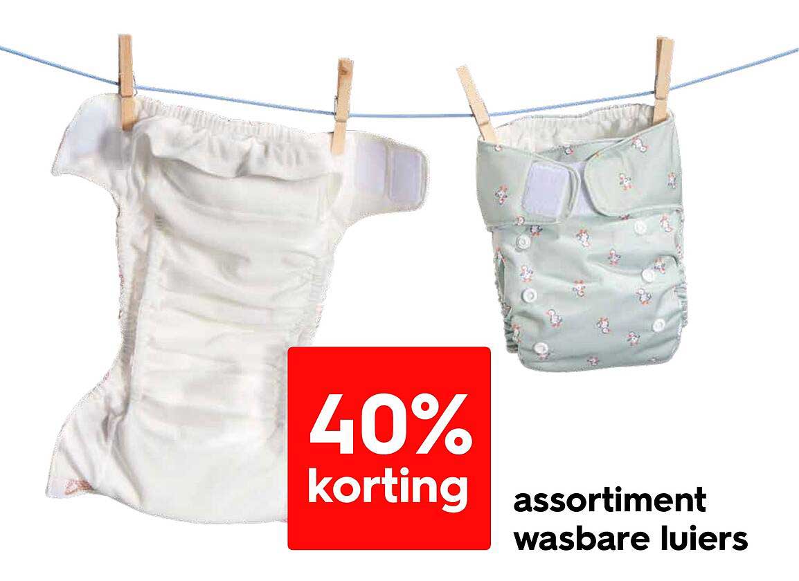 assortiment wasbare luiers