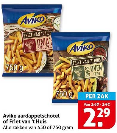 Aviko aardappelschotel of Friet van 't Huis