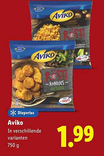 Aviko Rosti Rondjes 750 g in verschillende varianten
