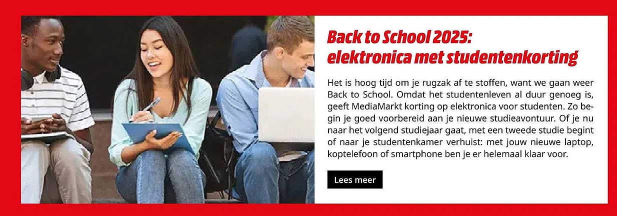 Back to School 2025: elektronica met studenten korting